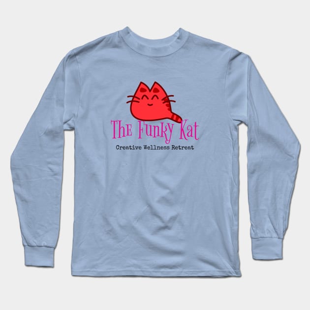 The Funky Kat Creative Wellness Retreat Long Sleeve T-Shirt by farq